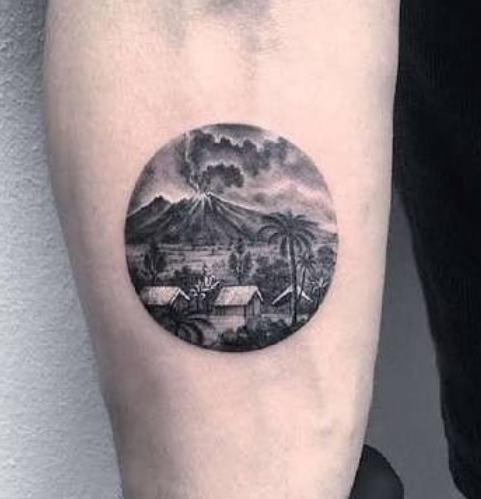 Volcano Unique Tattoo 