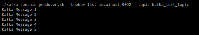 Efficient Processing using the Kafka Console Consumer Platform | Starting Kafka producer