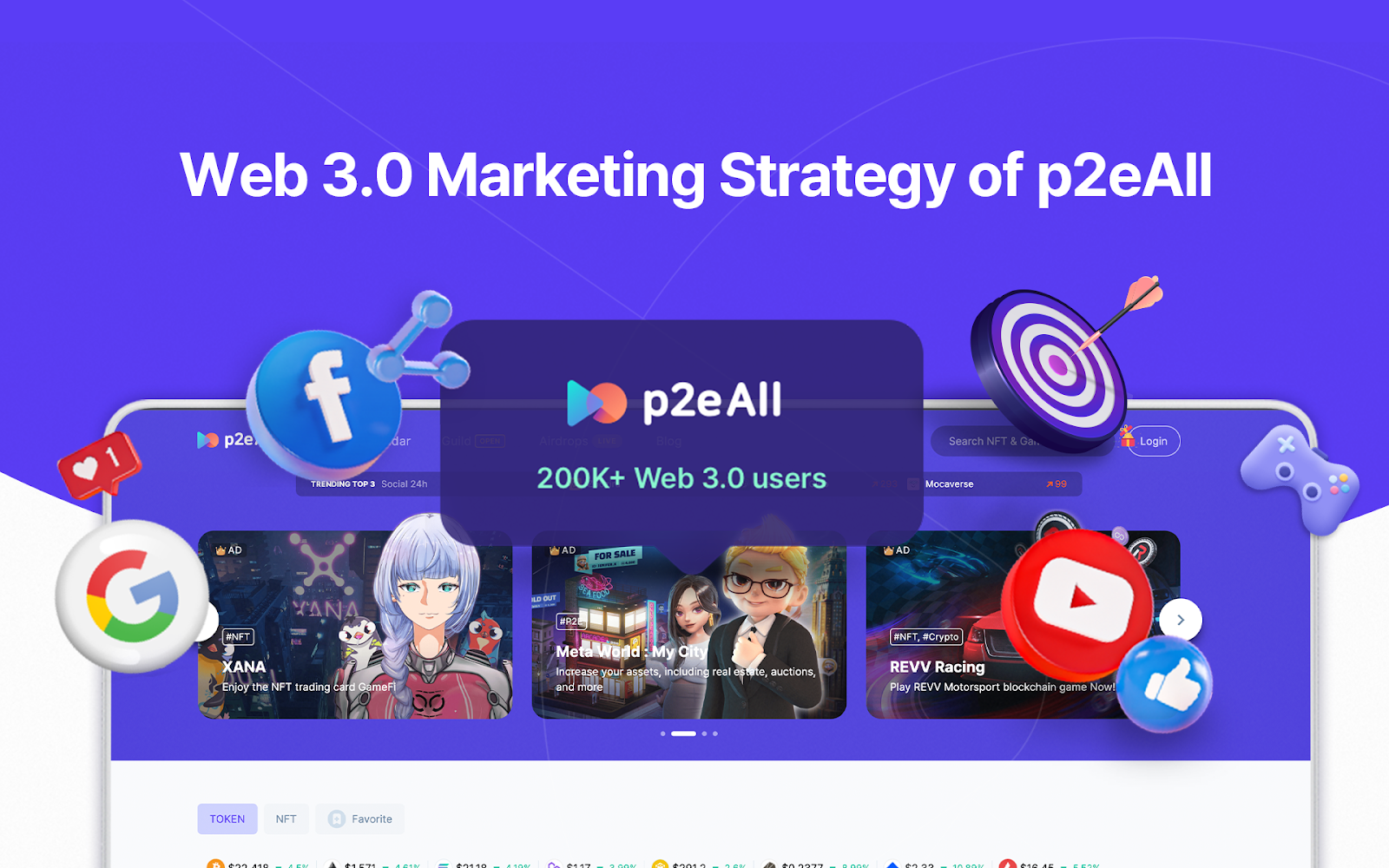 Web 3.0 marketing strategy for p2eAll