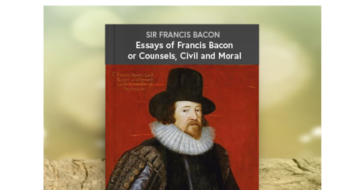 of ambition by sir francis bacon summary