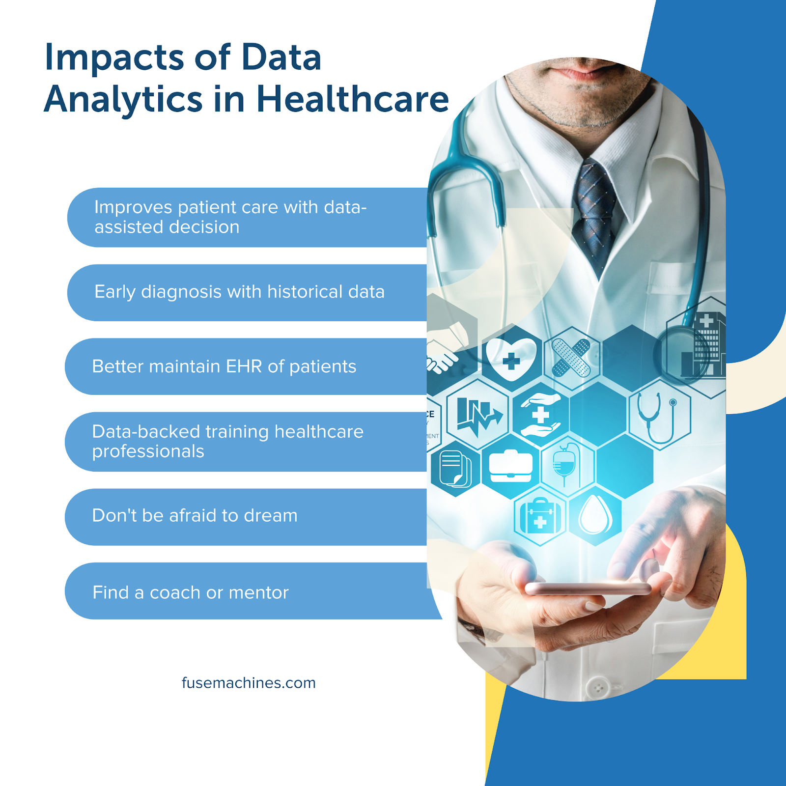 Impacts of data analytics in healthcare