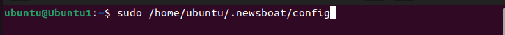 install Newsboat RSS Feed Reader on linux