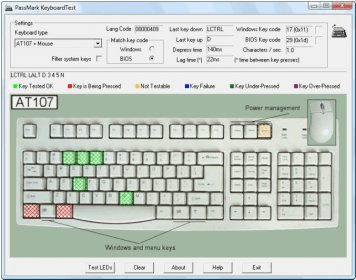 A downloadable keyboard tester is usually downloaded from the internet and is a more powerful checking tool as it works directly from your computer.