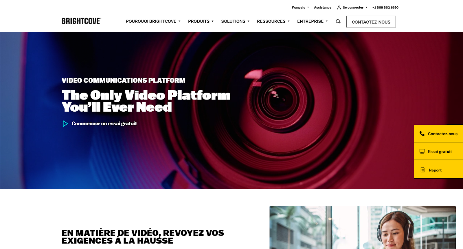 Brightcove Video Cloud hébergeur vidéo des grandes entreprises