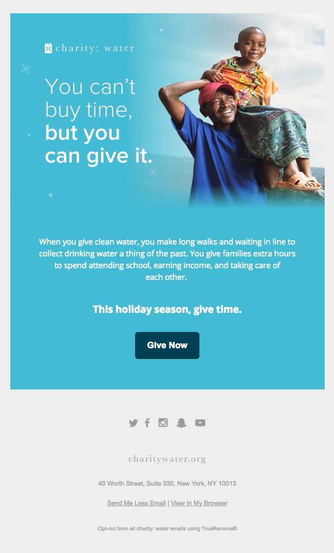 Charity Water social media campaign