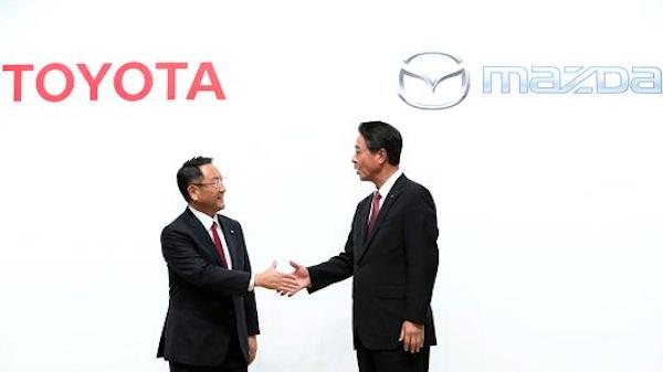 หลังจาก Toyota ซื้อหุ้น Mazda 5% ก็ได้เห็นการร่วมมือของสองค่ายนี้มากขึ้น
