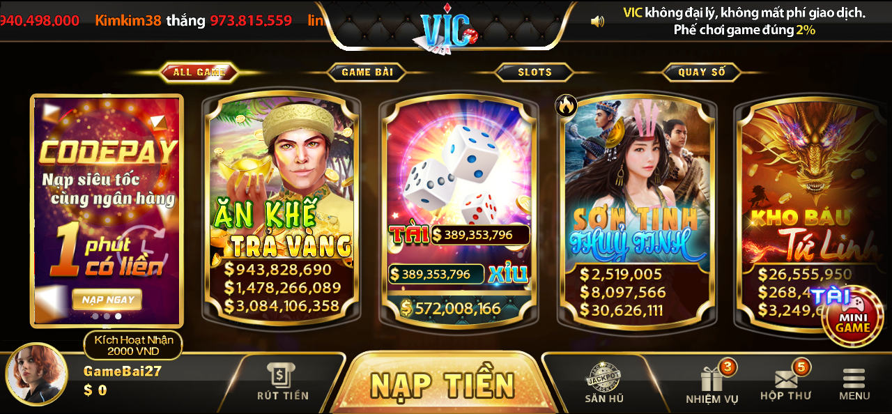 VICWIN - Cổng game bài đổi thưởng chất lượng hàng đầu tại Việt Nam
