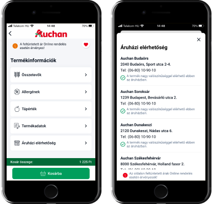 Auchan mobile app redesigned: new design, updated functions