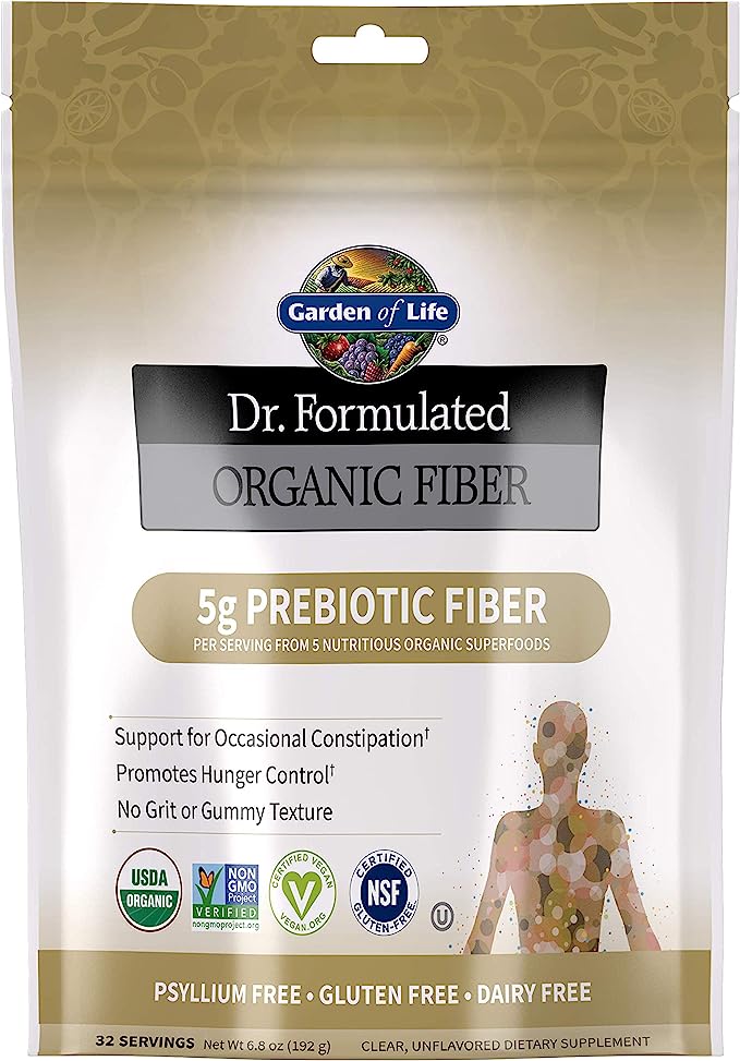 6.8 ounce bag of fiber supplements for men to lower cholesterol