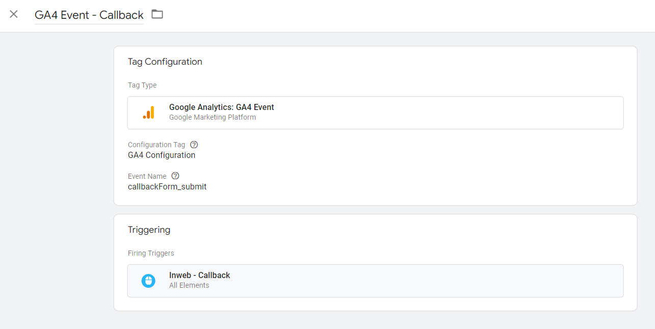 Tracking events with Google Tag Manager, Google Analytics 4
