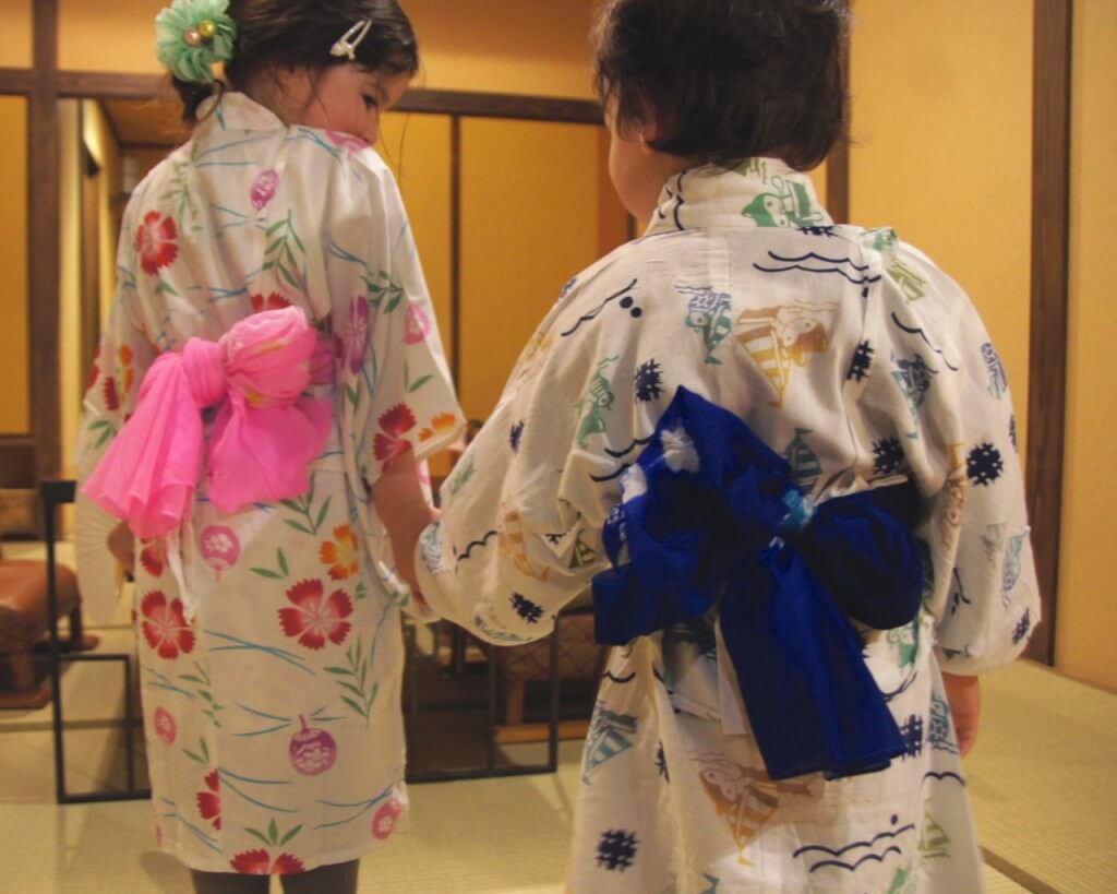 Japanese kimonos kids