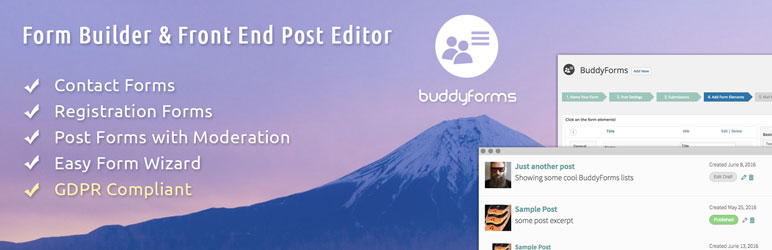 BuddyForms WordPress e BuddyPress Form Builder