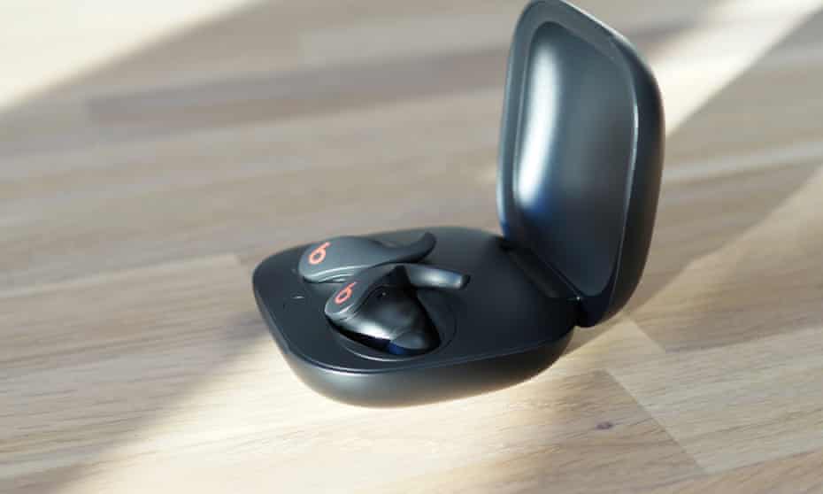 This image shows the Beats fit pro on the table.