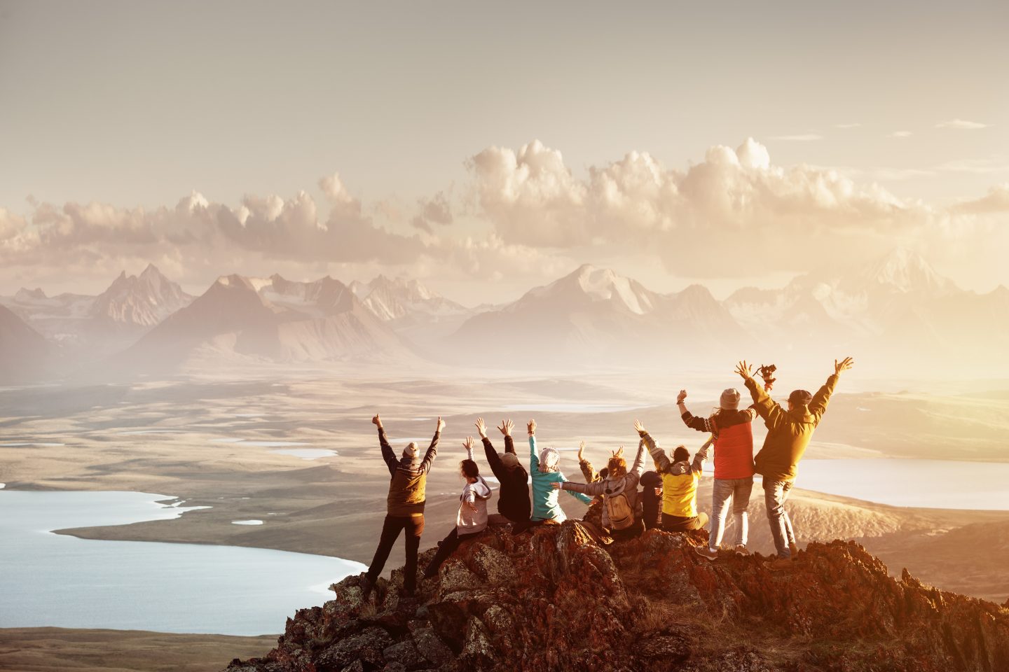 Image result for mountain climbing team at submit