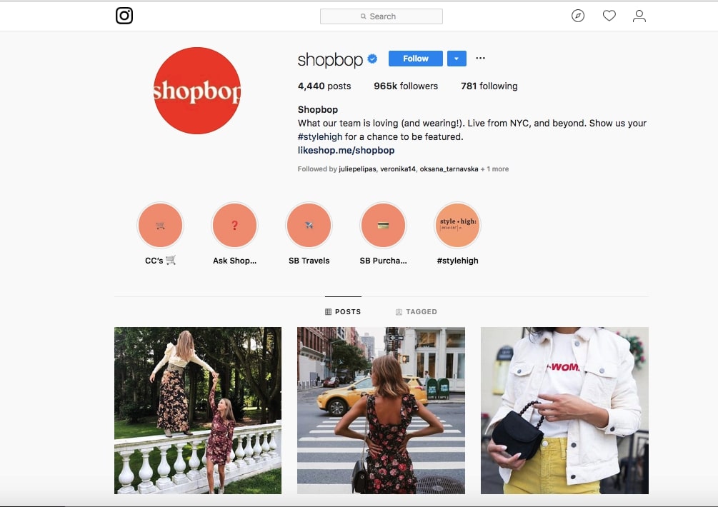 shopbob on instagram