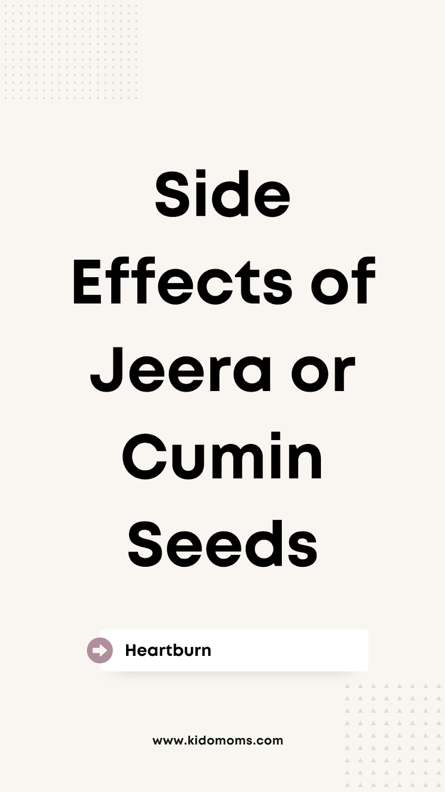 Side Effects of Jeera or Cumin Seed