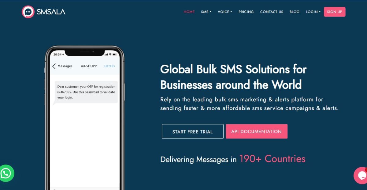 Best bulk sms provider in the UAE |  SMSAla bulk sms provider