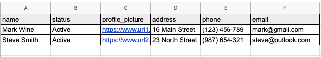 Extract data from sheets to an array in google sheets