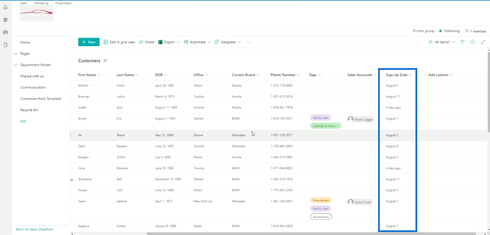 calculated columns in sharepoint