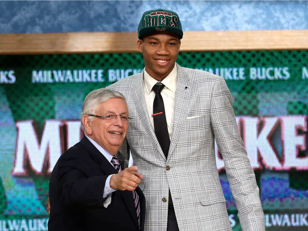 Giannis on draft day