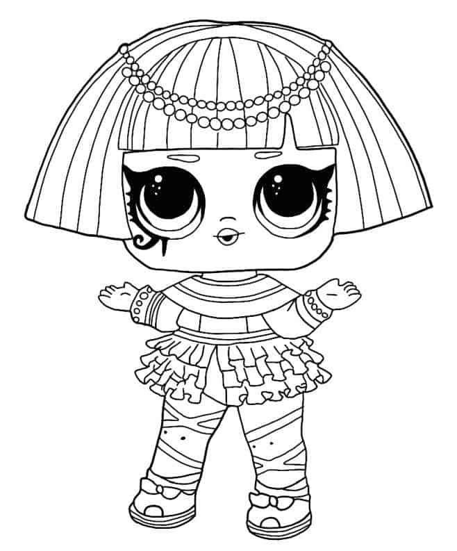 Lol Suprise Doll Pharaoh Babe Coloring Pages