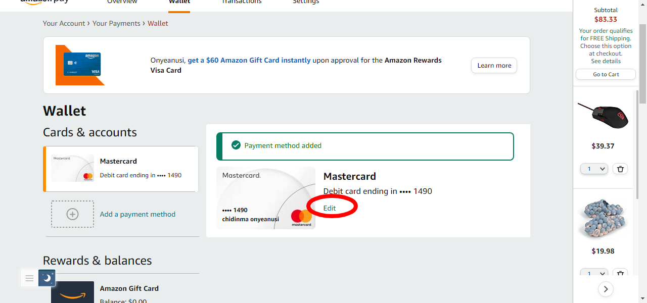 How to change your billing address on the Amazon website: image 4