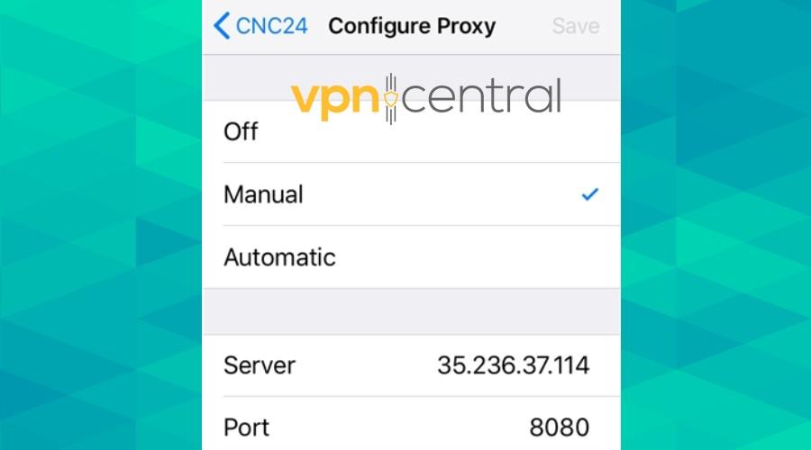 android configure proxy
