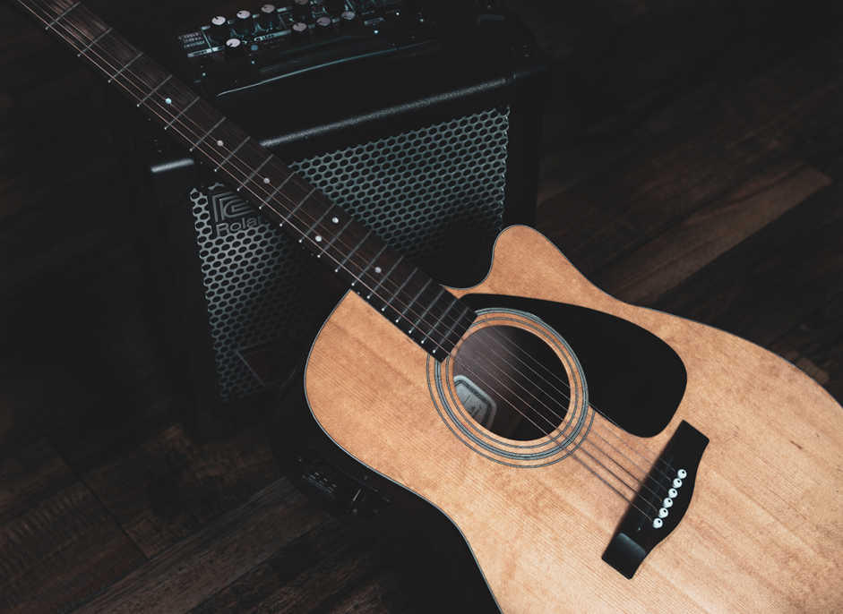 Acoustic Guitar with Amplifier