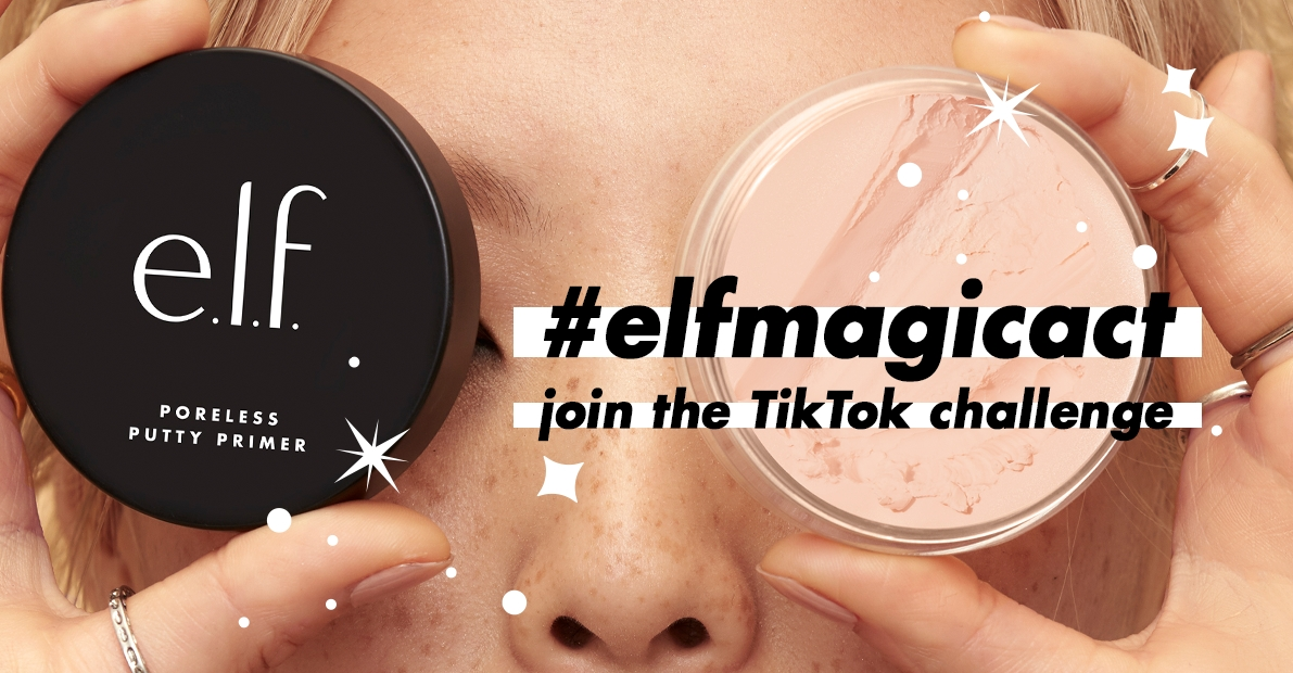 Elf's branded hashtag challenge on TikTok