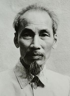 Photograph of Ho Chi Minh at the beginning of the Vietnamese revolt against the French.