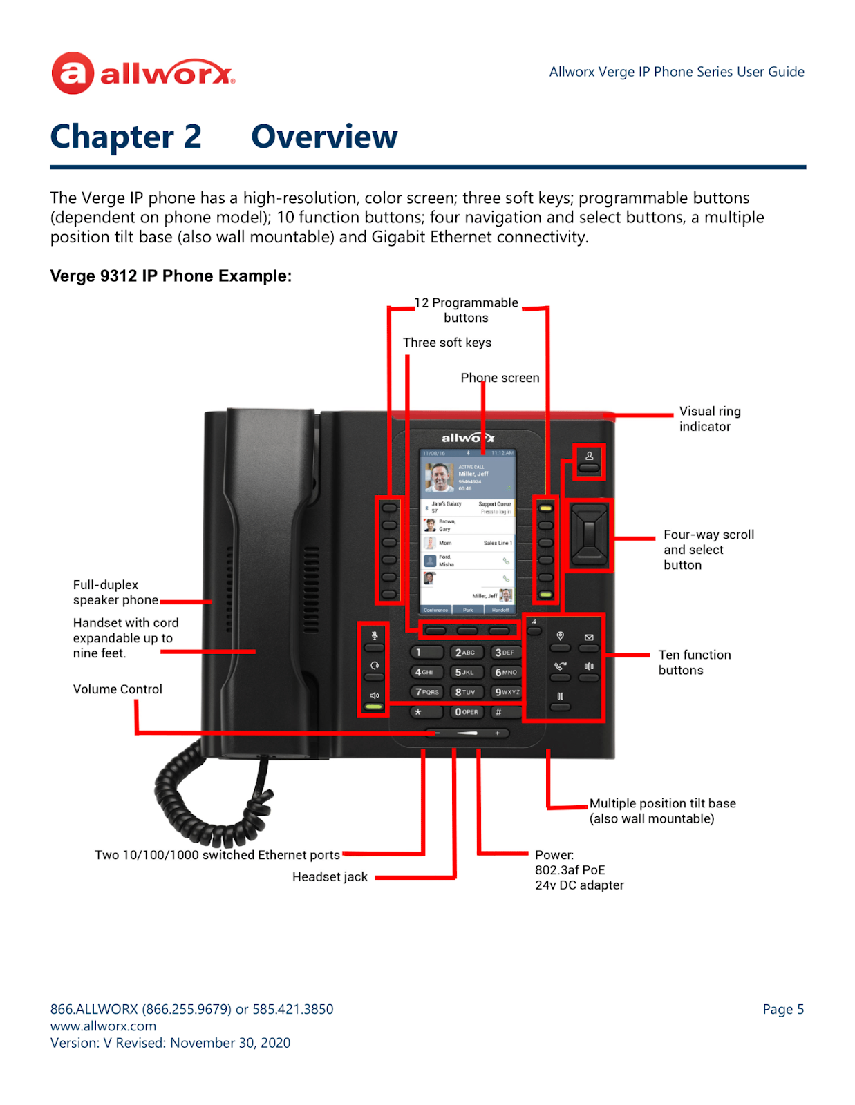 features of voip phones for call centers