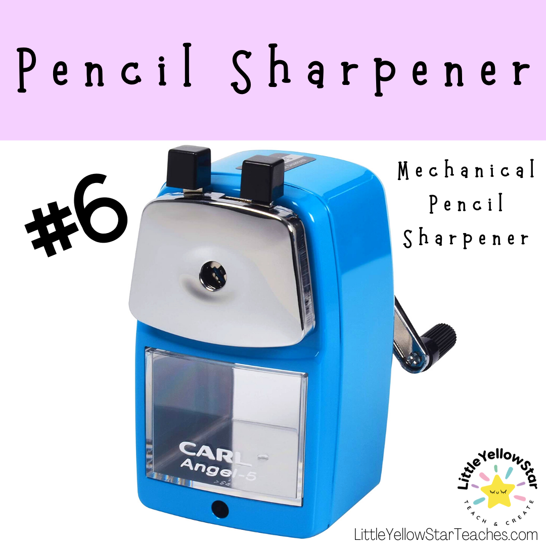 11 classroom essential first year teacher must haves that won't break the bank! Make sure you have these items before starting the school year! These are the essential item that will help you have a successful school year. Item #6 - Get a Pencil Sharpener