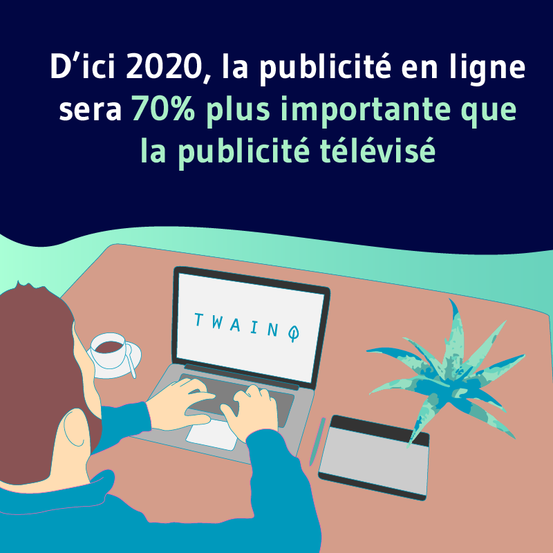 En 2020 la publicite en ligne sera 70 plus grosse que publicitie tv