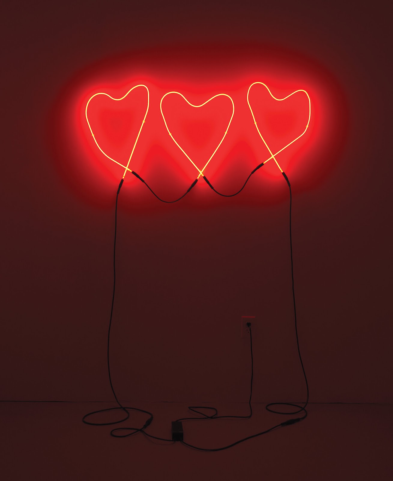 Imperfect Love, 2012 (glass, neon, wire) by, Annesta Le