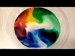 Image result for how to make rainbow milk in a bowl
