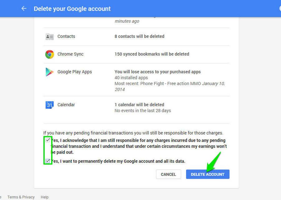Delete your google account | Techniq World

