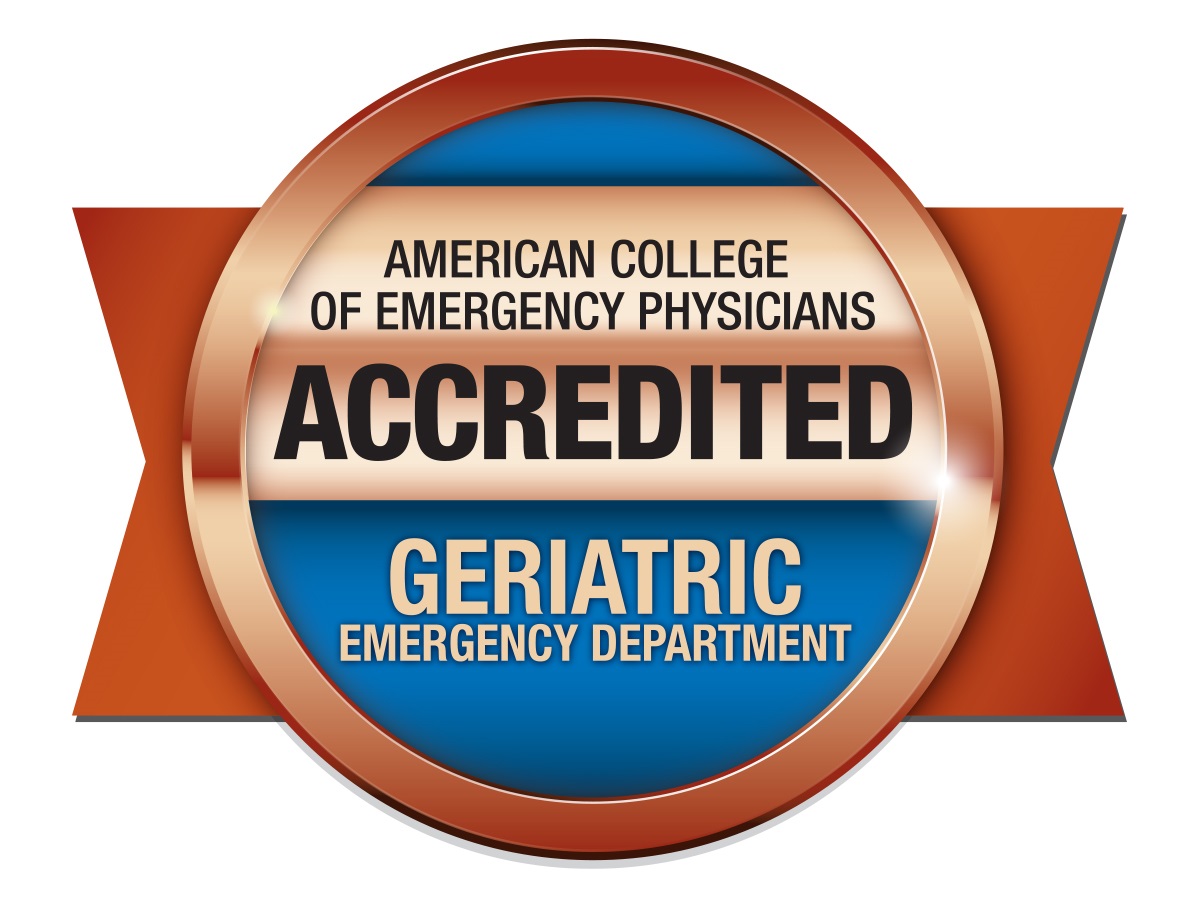 American college of emergency physicians accredited geriatric emergency department badge