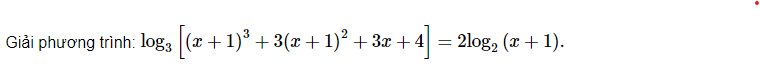 Ví dụ giải phương trình logarit cơ bản