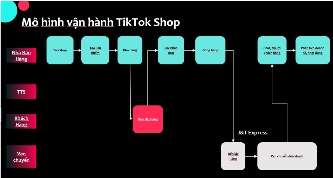 Mô hình vận hành của tiktok shop