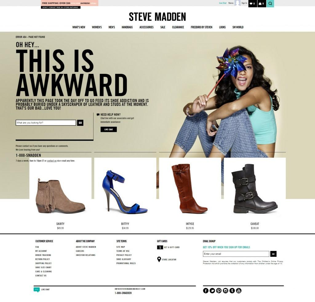 Ecommerce steve madden