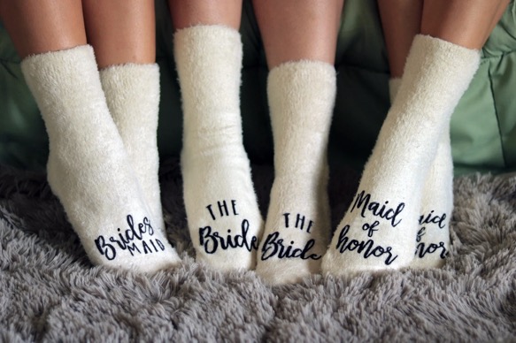 cozy bridal socks