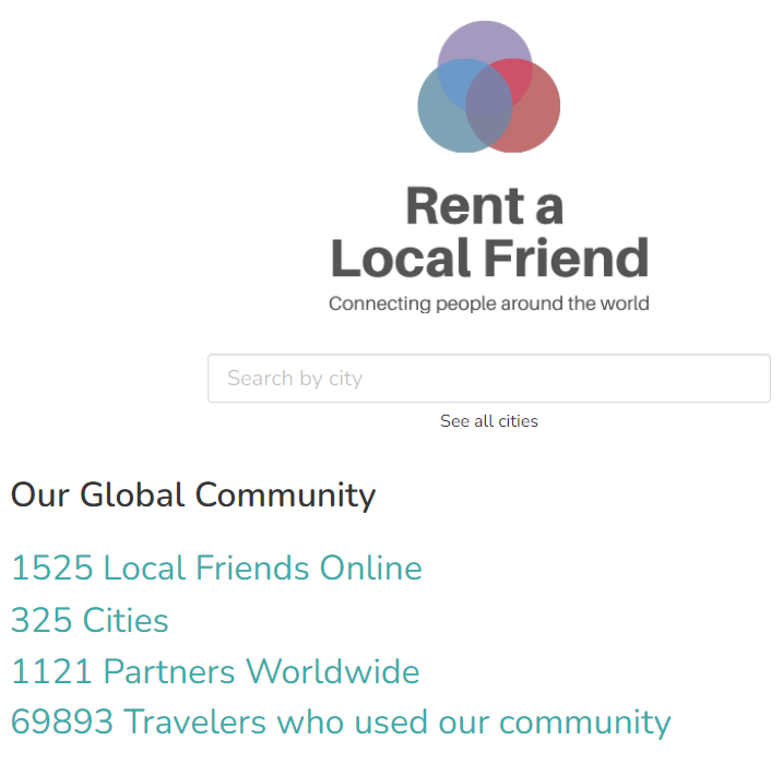 Get paid to become a friend online at Rent a Local Friend