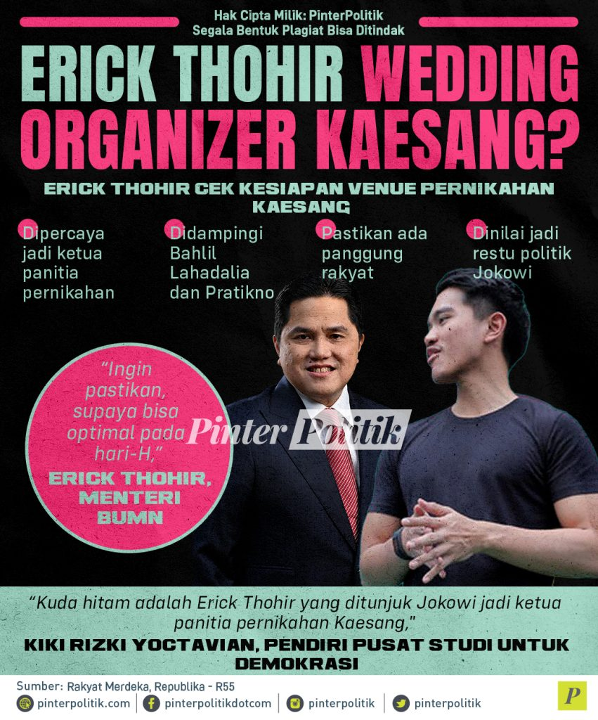 Erick Thohir Wedding Organizer Kaesang
