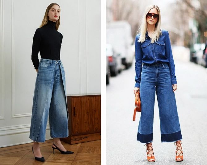 Wie trägt man weite Cropped-Jeans