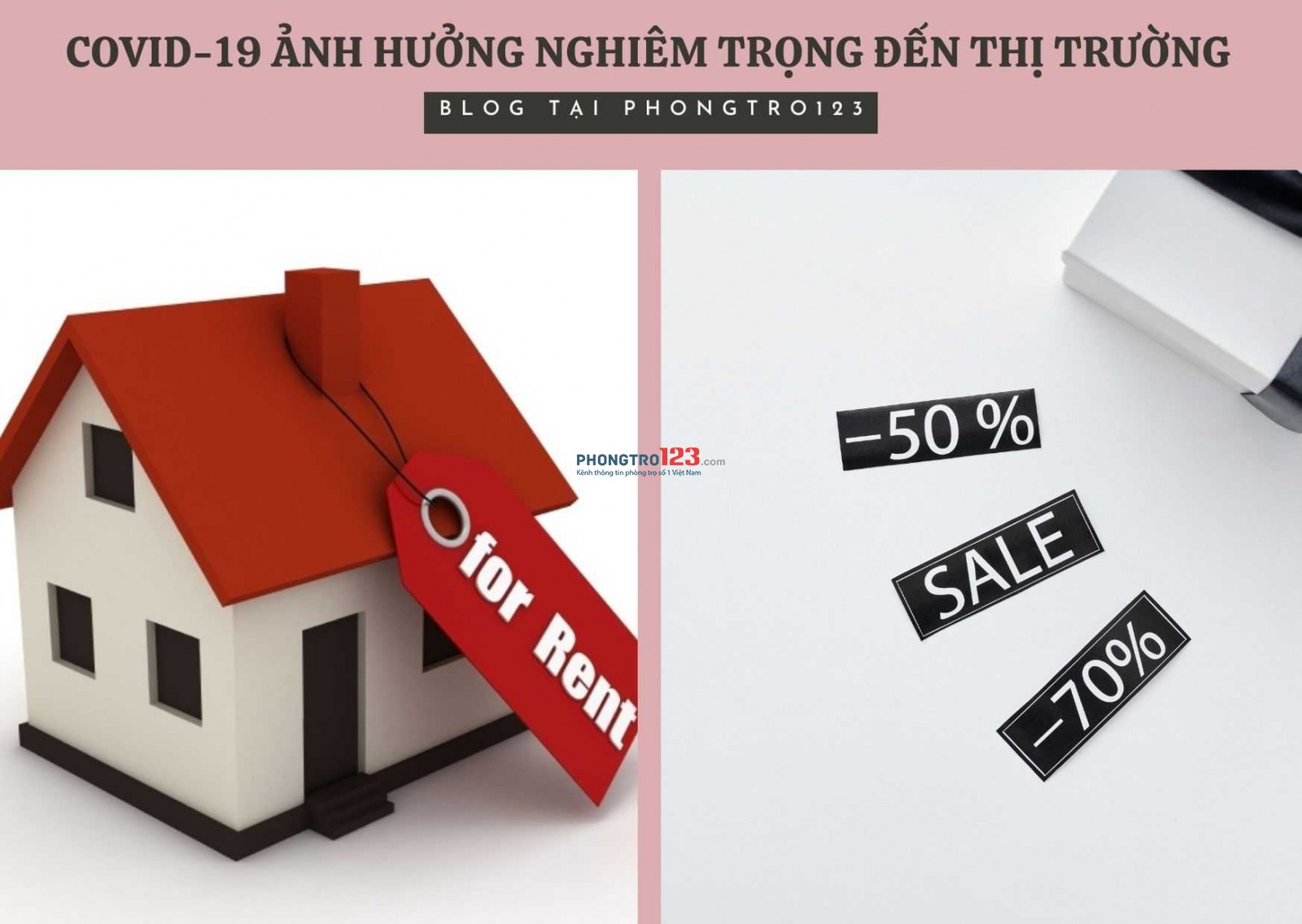 Giá thuê nhà giảm mạnh theo từng đợt dịch