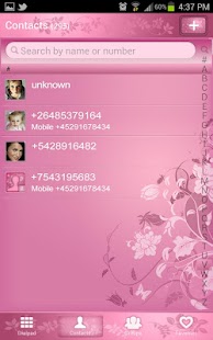 Update of Pastel Pink Go Contacts Theme apk Free