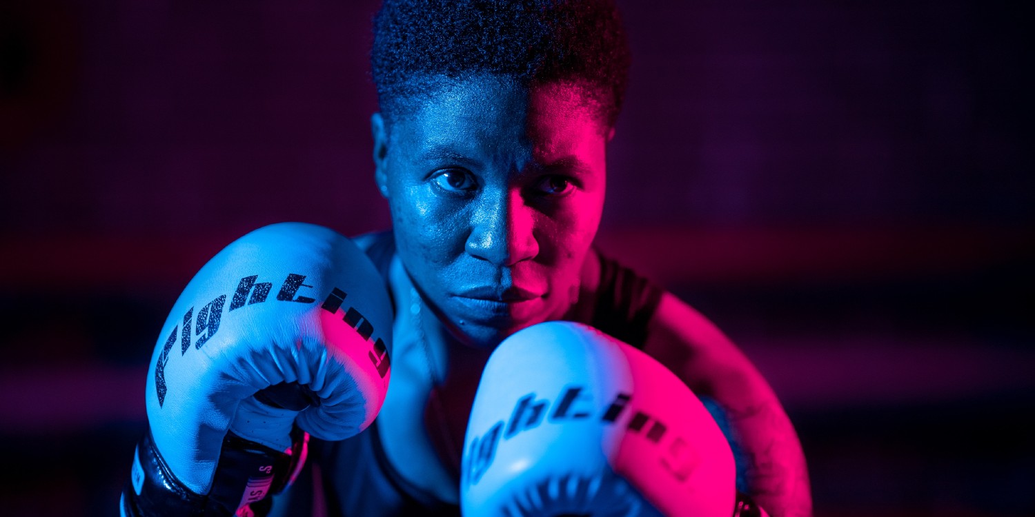 portrait of an African-American female boxer a sport that requires resilience and resistance