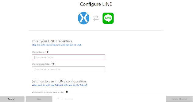 Microsoft Bot Application deploy to Line App using Azure Bot