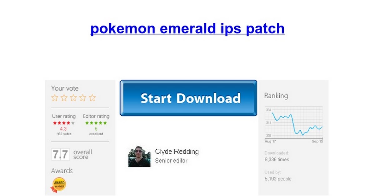 Download Pokemon Emerald Rtc Patch 