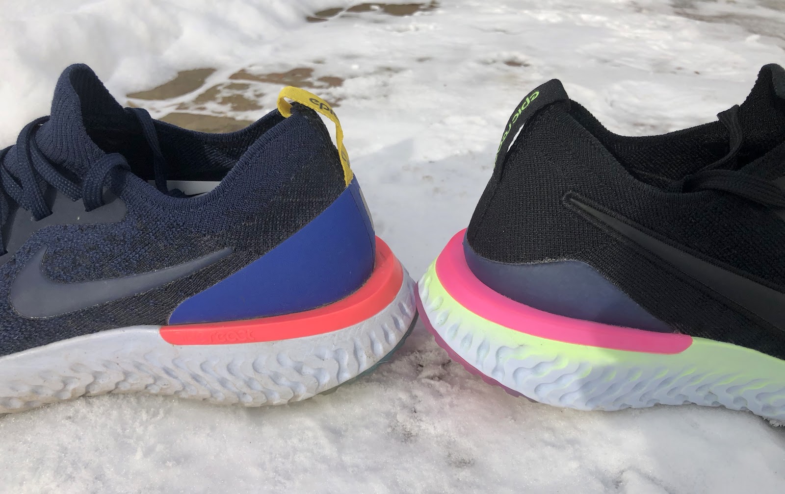 difference between nike epic react flyknit 1 and 2